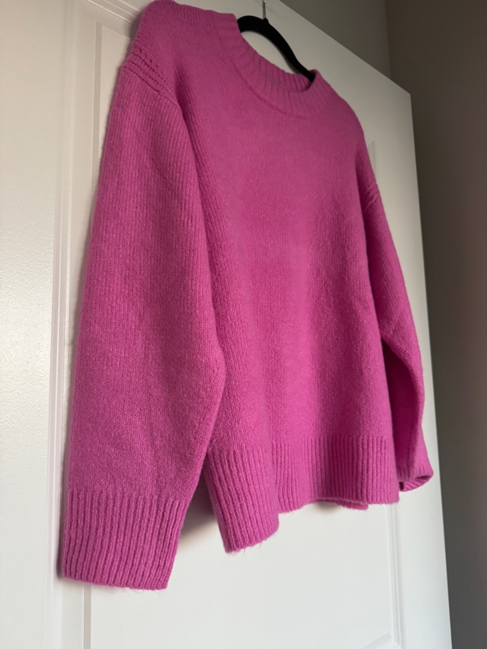 NWT! J. Crew Women’s Relaxed crewneck pullover light petunia pointelle size XS - Picture 8 of 12